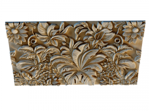 Mural flowers decor set wall panel 02 3D मॉडल
