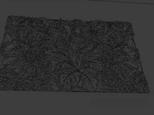 Mural flowers decor set wall panel 02 3D Model