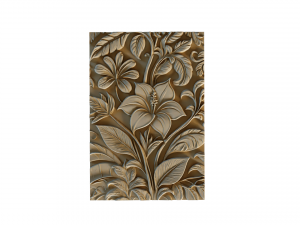 Mural flowers decor set wall panel 03 3D Model