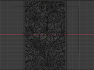 Mural flowers decor set wall panel 03 3D-Modell