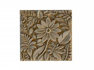 Mural flowers decor set wall panel 04 3D Модель