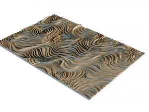 Conjunto de decora&ccedil;&atilde;o mural painel de parede 07 Modelo 3D