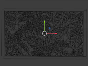 Mural decor set wall panel 09 3D Model