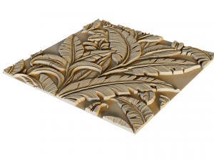 Mural decor set wall panel 13 Model 3D