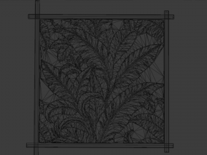Mural decor set wall panel 13 Model 3D