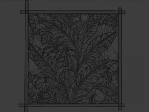 Mural decor set wall panel 13 3D Model
