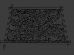 Mural decor set wall panel 13 Model 3D