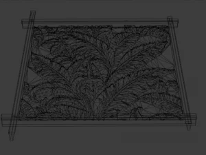 Mural decor set wall panel 13 3D Model