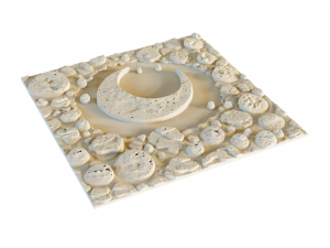 Mural decor set wall panel 15 3D Model