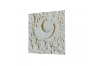 Mural decor set wall panel 15 3D Model