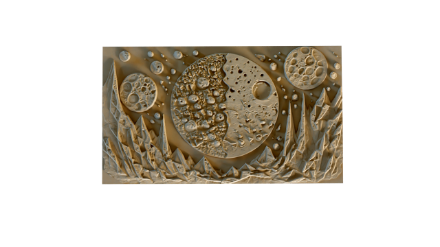 Mural decor set wall panel 16 3D Модель .c4d .max .obj .3ds .fbx .stl .blend 
