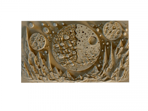 Mural decor set wall panel 16 3D Модель