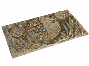 Mural decor set wall panel 16 3D Модель
