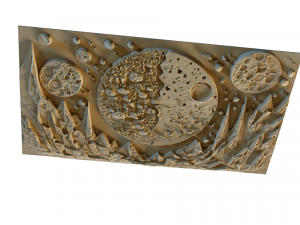 Mural decor set wall panel 16 3D Модель