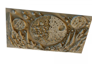 Mural decor set wall panel 16 3D Model