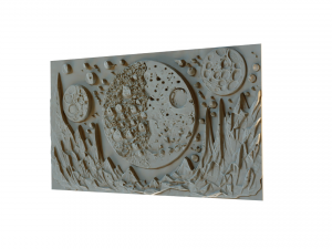 Mural decor set wall panel 16 3D Модель