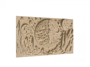 Mural decor set wall panel 16 3D Model