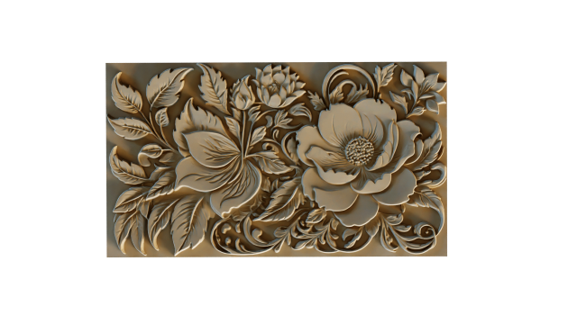 Mural decor set wall panel 17 3D Model .c4d .max .obj .3ds .fbx .stl .blend