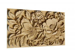 Mural decor set wall panel 17 3D Model