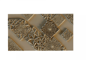 Mural decor set wall panel 19 3D 模型
