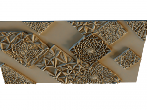 Mural decor set wall panel 19 3D Model