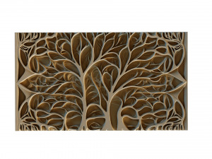 Mural decor set wall panel 21 Model 3D
