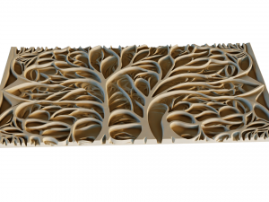 Mural decor set wall panel 21 3D-Modell