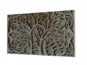 Mural decor set wall panel 21 3D-Modell