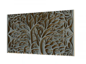 Mural decor set wall panel 21 3D Model