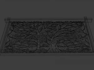 Mural decor set wall panel 21 3D Model