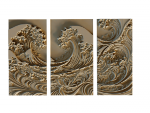 Mural decor set wall panel 24 Modelo 3D