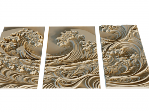 Mural decor set wall panel 24 3D मॉडल