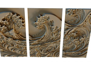 Mural decor set wall panel 24 3D मॉडल