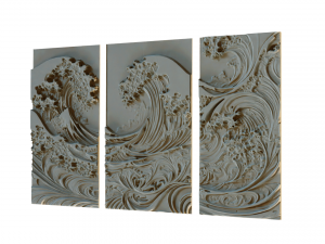 Mural decor set wall panel 24 3D मॉडल
