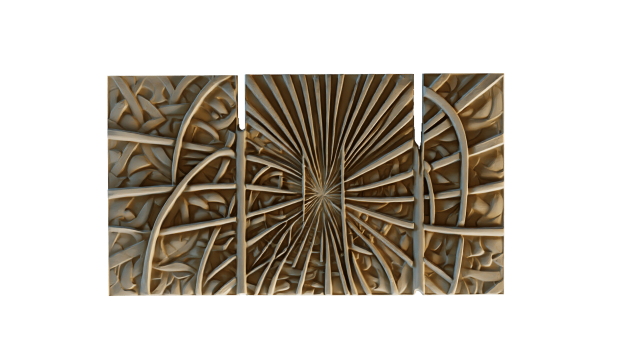 Mural decor set wall panel 26 3D-Modell .c4d .max .obj .3ds .fbx .stl .blend 