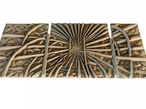 Mural decor set wall panel 26 3D-Modell