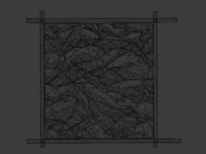 Mural decor set wall panel 28 Model 3D