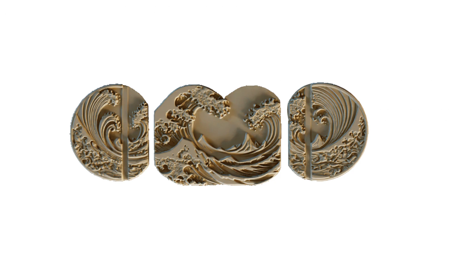 Mural decor set wall panel 30 3D Model .c4d .max .obj .3ds .fbx .stl .blend