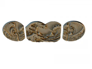 Mural decor set wall panel 30 3D Model