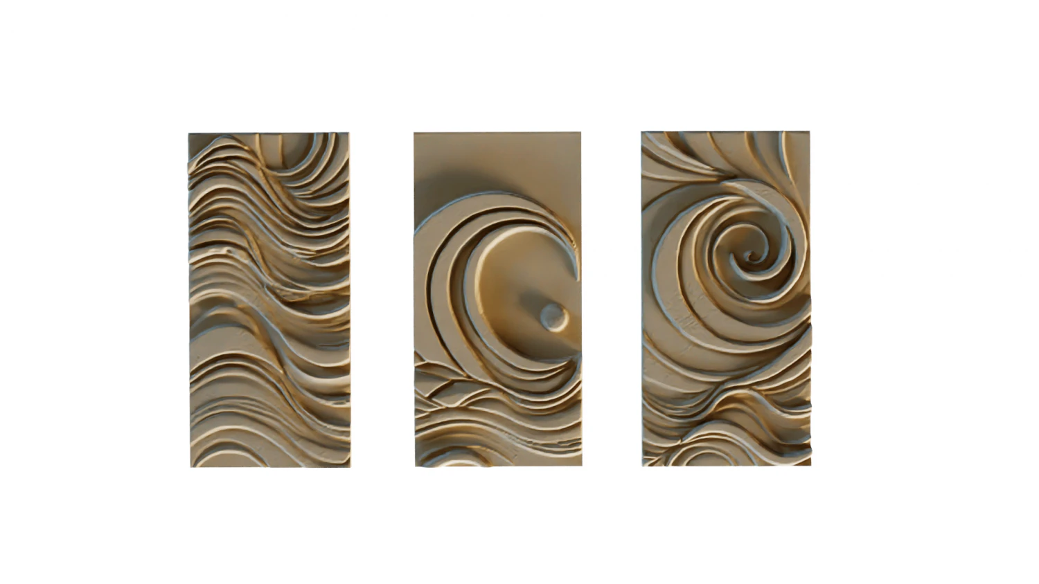 Mural decor set wall panel 31 3D Model .c4d .max .obj .3ds .fbx .stl .blend 