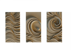 Mural decor set wall panel 31 Modelo 3D