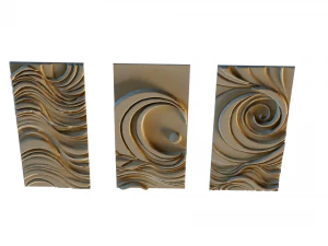 Mural decor set wall panel 31 3D Model