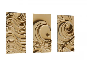 Mural decor set wall panel 31 3D Model