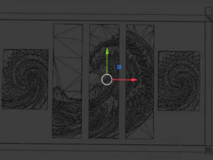 Mural decor set wall panel 32 3D Model
