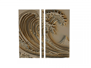 Mural decor set wall panel 33 3Dモデル