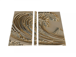 Mural decor set wall panel 33 3Dモデル