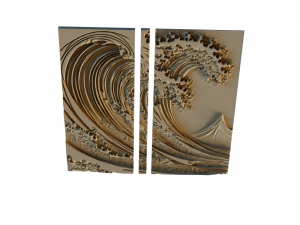Mural decor set wall panel 33 3Dモデル