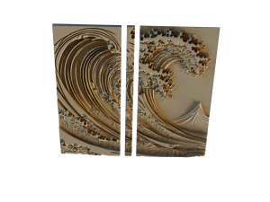 Mural decor set wall panel 33 3D Model