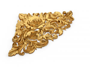 Classic carved corner decor ornament 374 Modèle 3D