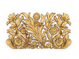 Mural classic flowers decor ornament 12 3D 모델